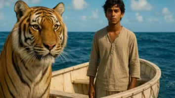 As Aventuras de Pi de Ang Lee tigre oceano sobrevivência