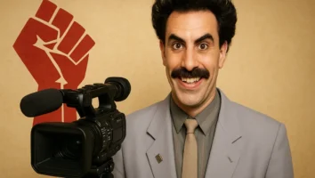 Borat Sacha Baron Cohen documentário falso comédia crítica social