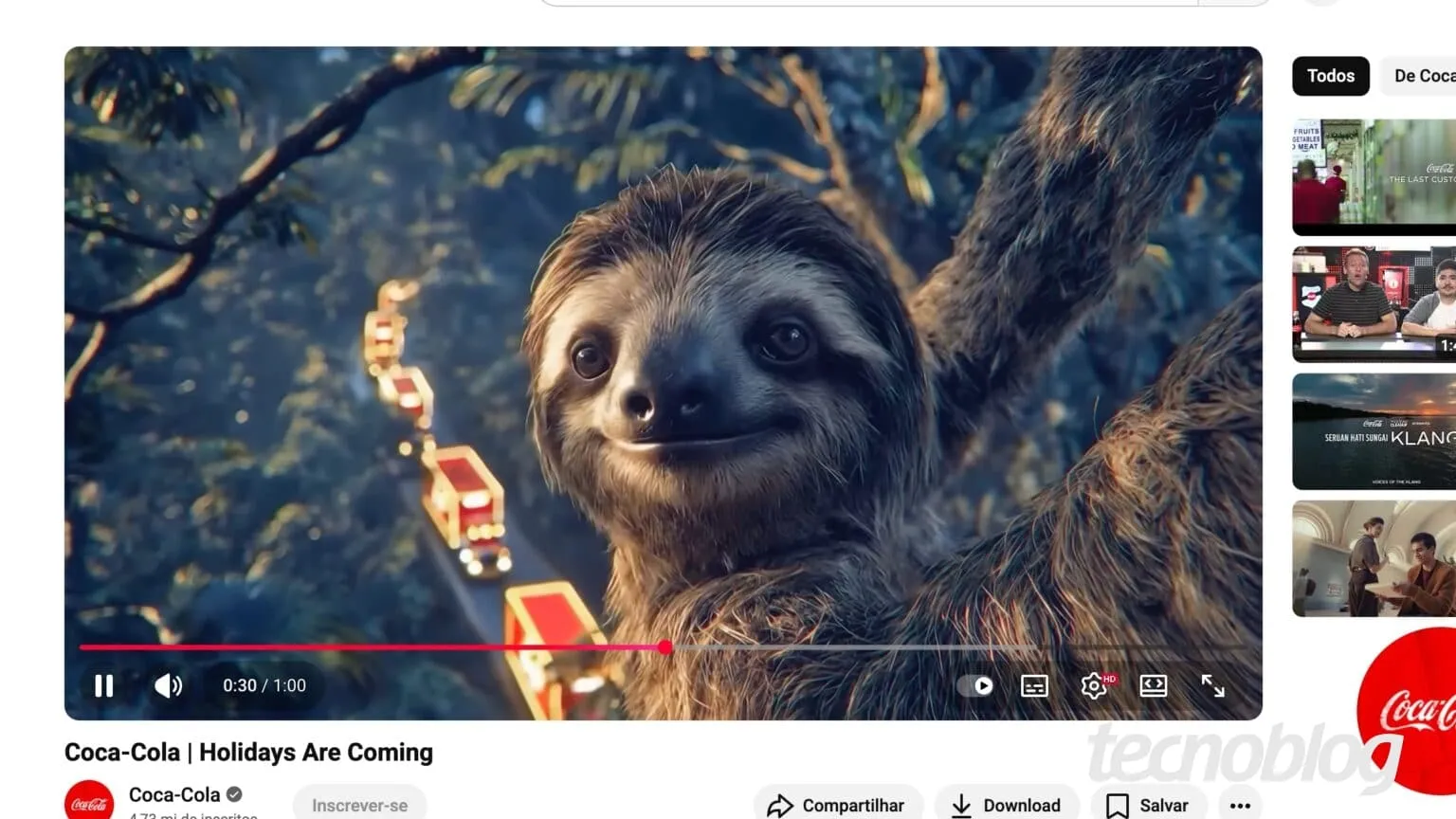 Coca-Cola utiliza IA em filme de Natal e recebe críticas online