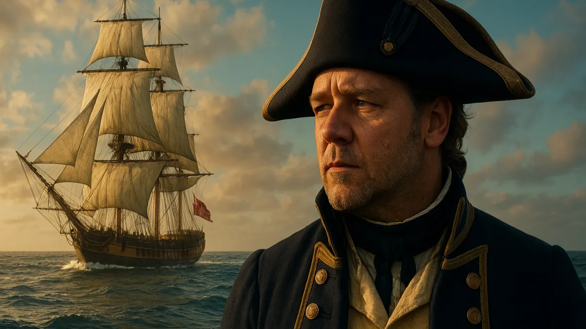 Mestre e Comandante Russell Crowe Peter Weir naval épico