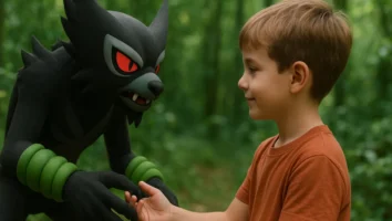 Pokémon Segredos Selva Koko Zarude floresta pais adoção