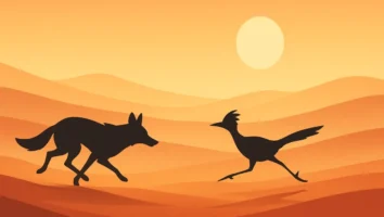 Coiote e Papa-Léguas: Perseguição icônica no deserto