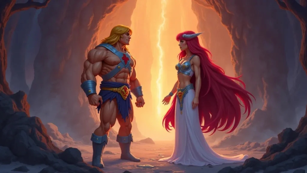 A relação entre os desenhos de He-Man e She-Ra no universo